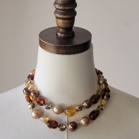 VTG Vendome Shades Of Autumn Necklace - Picture 3 of 10